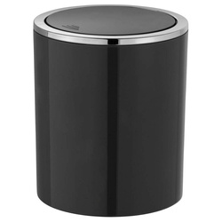 Fekete fürdőszobai szemetes, Swing 2l, WENKO