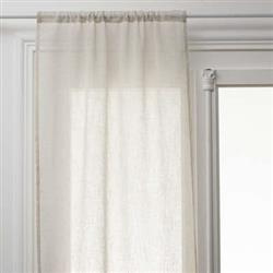 Rövid konyhai függöny, lenhatású, 100% poliészter, 2 darab, 60 x 120 cm