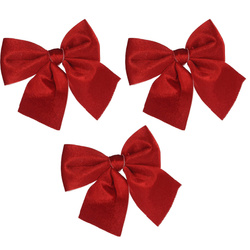 Ünnepi masnik a karácsonyfára, textil, 3 darab, 10 x 9 cm