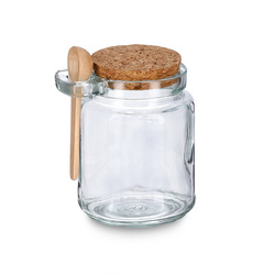 Dugóval zárható üveg praktikus kanállal, 250 ml