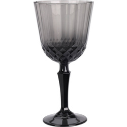 Szürke üveg borospohár, 310 ml