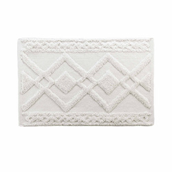 GLADIS fürdőszobai szőnyeg, 100% pamut, ecru, 50 x 80 cm