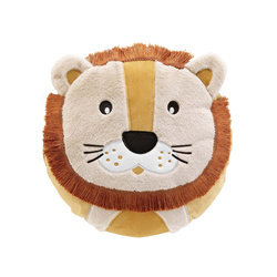 Gyerekszobai párna, plüss oroszlán, Ø 40 cm