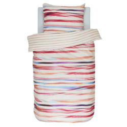 Színes csíkos, 140 x 220 cm-es pamut szatén ágynemű szett, Esprit
