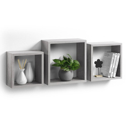 Függő polcok kockák, 3 darabos készlet.