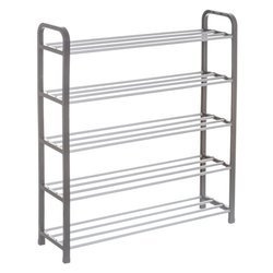 Cipősszekrény 5 szinten, 76x20x71 cm, szürke