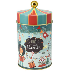 FIABA süteményes doboz cirkuszi sátor, 1 L, tengerész kék