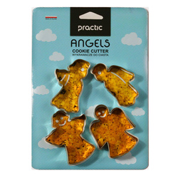 Sütemény kiszúró készlet, angyal, 4 darab
