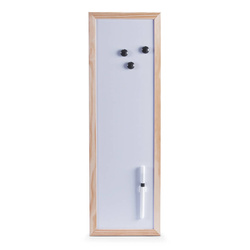 Fehér mágneses tábla filctollal, 20 x 60 cm