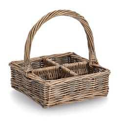 Fonott kosár rekeszekkel, 20 x 20 cm