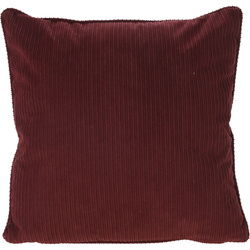 Corbársony díszpárna csővezetékkel, 40 x 40 cm