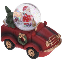 Ünnepi jármű hógömbbel