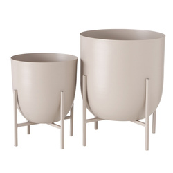 KILANA fém virágcserép burkolat készlet, 2 darab