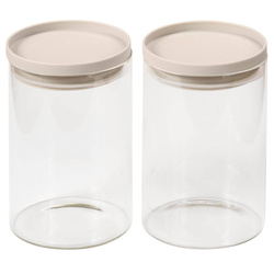 Két üvegtároló edény készlet, 10 x 15 cm, Kesper