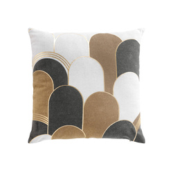 Díszpárna arany mintával, 45 x 45 cm