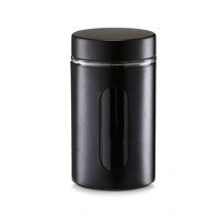 900 ml-es üveg élelmiszertároló, ZELLER, fekete