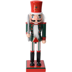 Diótörő, fenyőfából készült figura, 25 cm