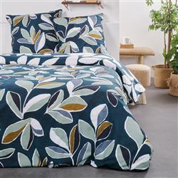 Pamut ágynemű Leaves, kétoldalas, 220 x 240 cm