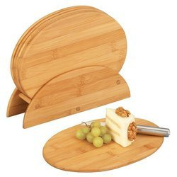 Bambusz konyhai deszkák + állvány, 7 darabos készlet, ZELLER