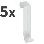 Ajtóra akasztható kampó, fogas - 5 darabos készlet, WENKO