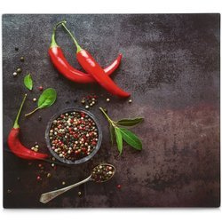 Főzőlap, vágódeszka, üveg, hőálló, ZELLER, minta 1