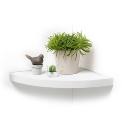 Függőleges sarokpolc MDF-ből