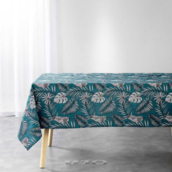 Téglalap alakú terítő egzotikus levélmintával, 140 x 240 cm