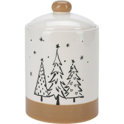 Fenyőfás süteményes üveg, Ø 12,5 x 18 cm