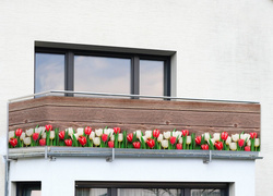 Tulipános erkélyvédő, 5 m x 85 cm