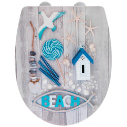 ABATTANT BEACH WC ülőke, lakkozott, hőre lágyuló műanyag, WENKO