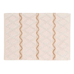 Beige boho szőnyeg BELEM, 60 x 90 cm