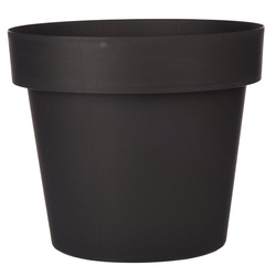 Univerzális műanyag virágcserép, antracit színű