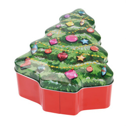 VINTERA karácsonyi mintás süteményes doboz, 1,7 l, karácsonyfa