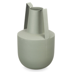 Fém vázát pasztell színben, fogantyúkkal, 21 cm