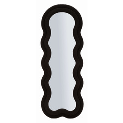 TEDDY nagyméretű fali tükör puha teddy-plüss textilkerettel, 160 cm magas