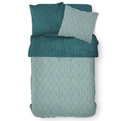 Geometrikus pamut ágynemű, kétoldalas, 220 x 240 cm