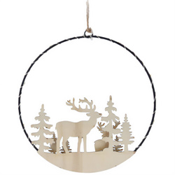 LED-es ünnepi dísz a lógatáshoz, Ø 20 cm