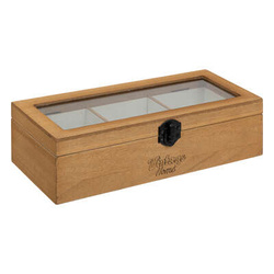 BE VINTAGE ékszertartó doboz, 3 rekesz, 25 x 6,8 x 10,5 cm