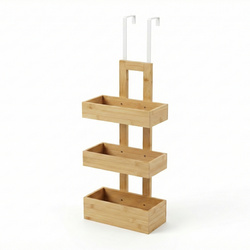 Bambusz fürdőszobai akasztó ajtóra RANT, 74 cm