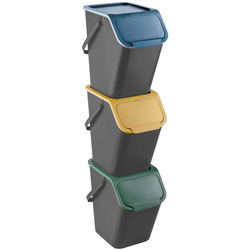 Hulladékgyűjtő edények, 3 darab, 25l, BINI