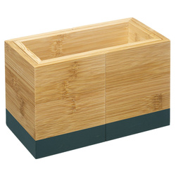 Evőeszköztartó, állítható méret, bambusz, 18 x 10 x 12 cm