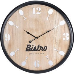 BISTRO falióra, 60 cm, fából készült