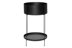 Fém virágtartó polccal, Ø 37 cm