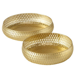 Arany GALDO dekoratív tálak, 2 darab