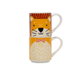 Ajándékcsomag: 2 porcelánbögre gyermekeknek, 2 x 265 ml