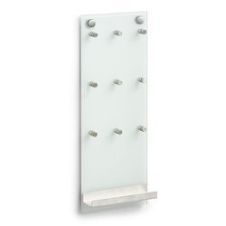 Üveges kulcstartó, 9 akasztó + polc, ZELLER