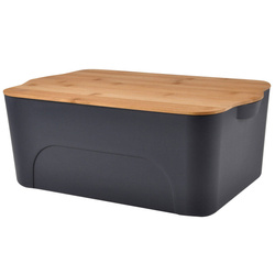 Műanyag doboz bambusz fedéllel, 16l