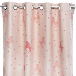 Gyerek függöny UNICORN, 140 x 250 cm, rózsaszín