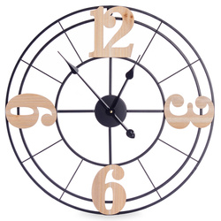 Minimalista számlapú loft falióra, 60 cm