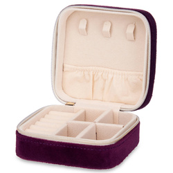 Ékszertartó doboz, velúr